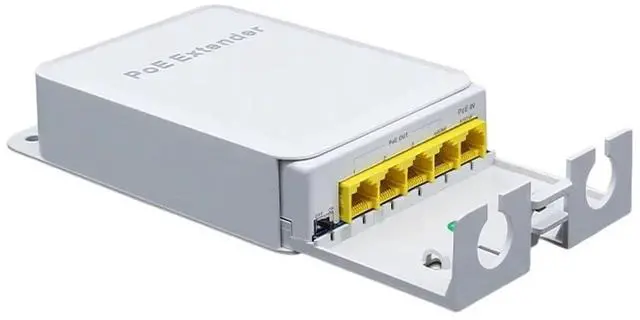 Main image of 5 Port Waterproof POE Extender 4 Port Repeater 100/1000Mbps Outdoor Network IP55 VLAN 44-57V for POE Camera Wierless AP Replacement for OEM