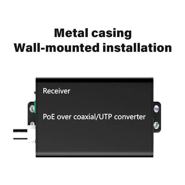 Alt view image 5 of 7 - 2 Coaxial Ethernet Power Extender 500M Transmission Adapter for Cameras & Networking Power Over Ethernet Networking Extender