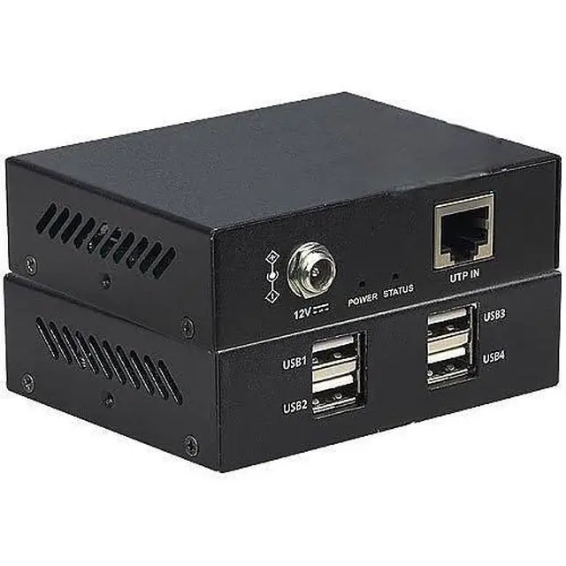 Alt view image 3 of 3 - 0E-USB2EXT USB 2.0 Extender, 480 Mbps, 165 ft Range Over Cat 5e/6, Supports 4 Devices, Driver-Free