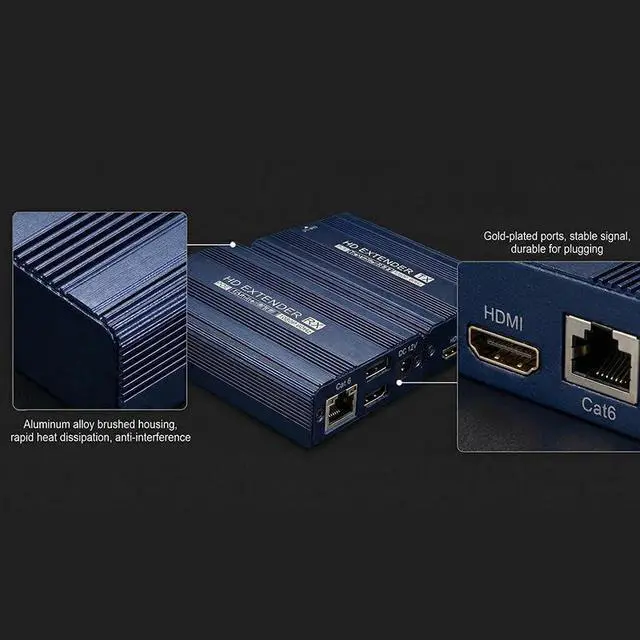 Alt view image 4 of 7 - ET1815KVM 150m 1080P 60Hz HDMI Extender with Cat6 / RJ45 / KVM Port