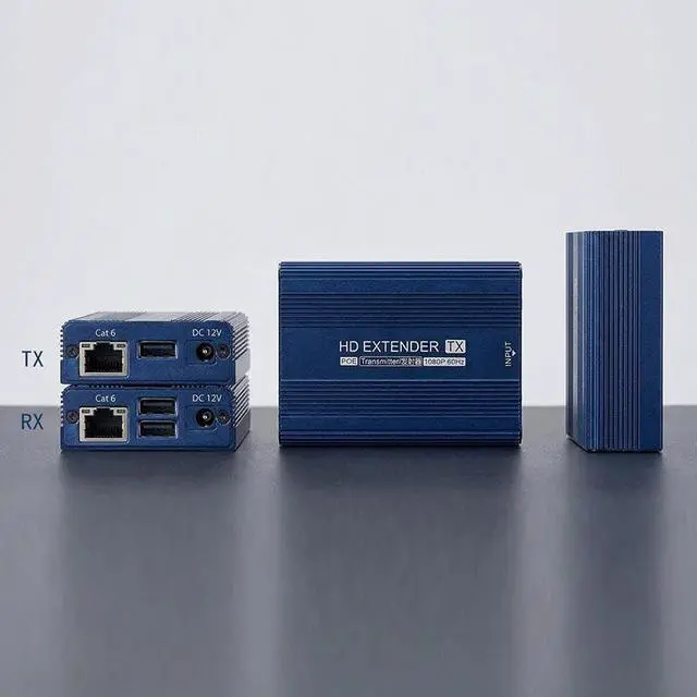 Alt view image 6 of 7 - ET1815KVM 150m 1080P 60Hz HDMI Extender with Cat6 / RJ45 / KVM Port