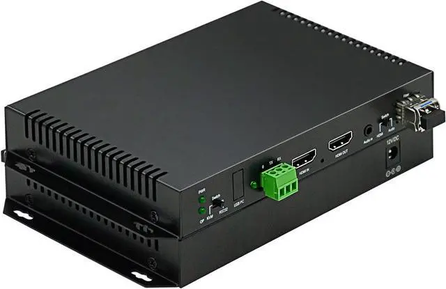 Main image of HDMI Extender Over Fiber Optic, 1080@60HZ, 10KM Uncompressed Transmission Over Single Mode 1 Core, HDMI1.4 & 3D Signal, RS232, Optical Fiber Extender