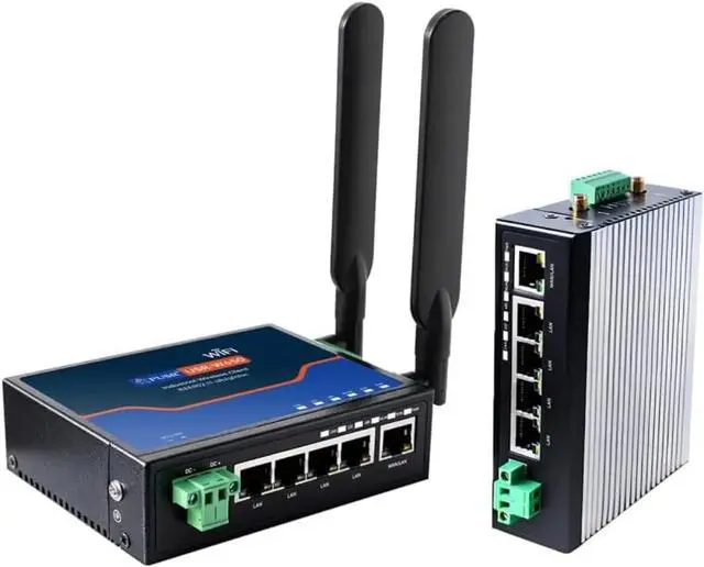 Main image of USR-W650 Industrial Wireless Client High-Speed Networking 5 Gigabit Ethernet Ports WiFi Roaming, Edge Computing, CAN FD Gateway