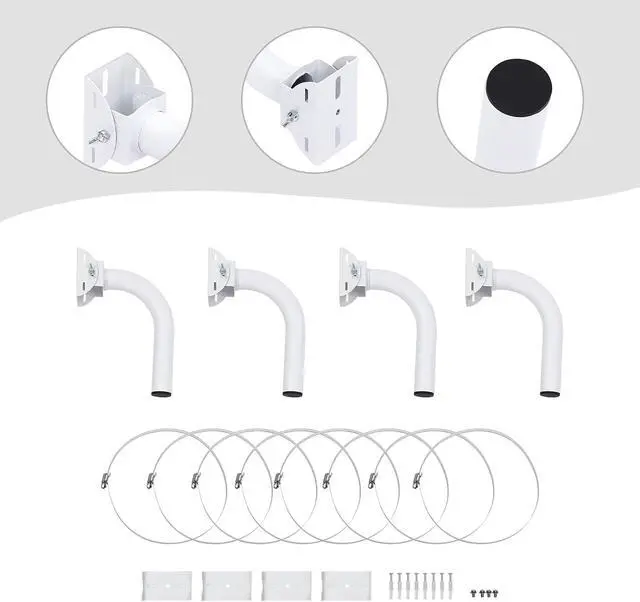 Alt view image 3 of 7 - CNCEST Universal Bridge Bracket Mount, Bridge Bracket, 4-Piece Bridge Bracket