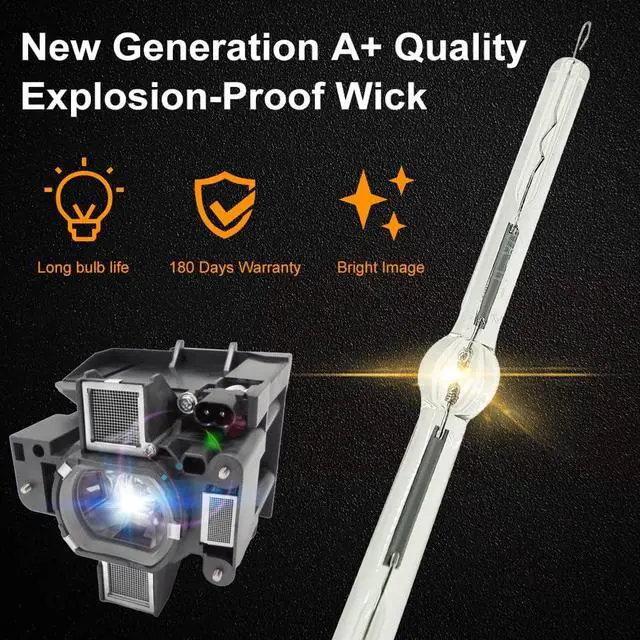Alt view image 3 of 7 - A+ Quality DT01881 Replacement Projector Lamp Bulb with Housing Compatible with Hitachi CP-X8800W CP-WX8750W CP-WU8700W CPX8800W CPWX8750W CPWU8700W