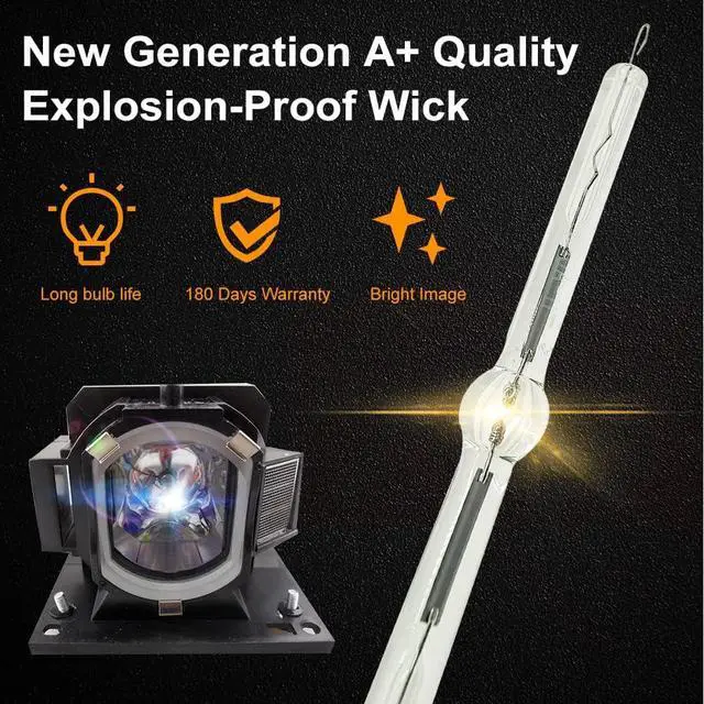 Alt view image 3 of 6 - A+ Quality DT01481 Replacement Projector Lamp Bulb with Housing Compatible with Hitachi CP-WX3030WN CP-WX3530WN CP-EX301N CP-EX401 CP-X3541WN CP-X4030WN CP-X3042WN CP-WX3042WN CP-EX252N