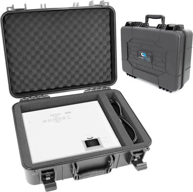Main image of CASEMATIX Hard Shell Projector Travel Case Compatible with BenQ TK710, AK700ST, TK700, AH30ST, AW30ST, LH600ST+, LW600ST+ and More With Customizable Foam Fits 14.5 x 10.5 x 4.5 Maximum