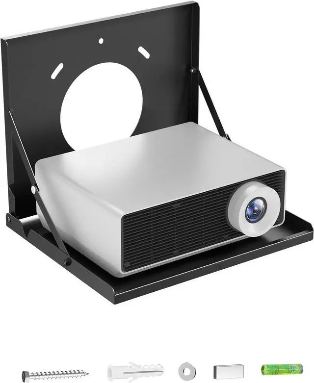 Main image of Flip Down Projector Wall Mount, Space Saving Foldable Shelf,Holds 22lbs