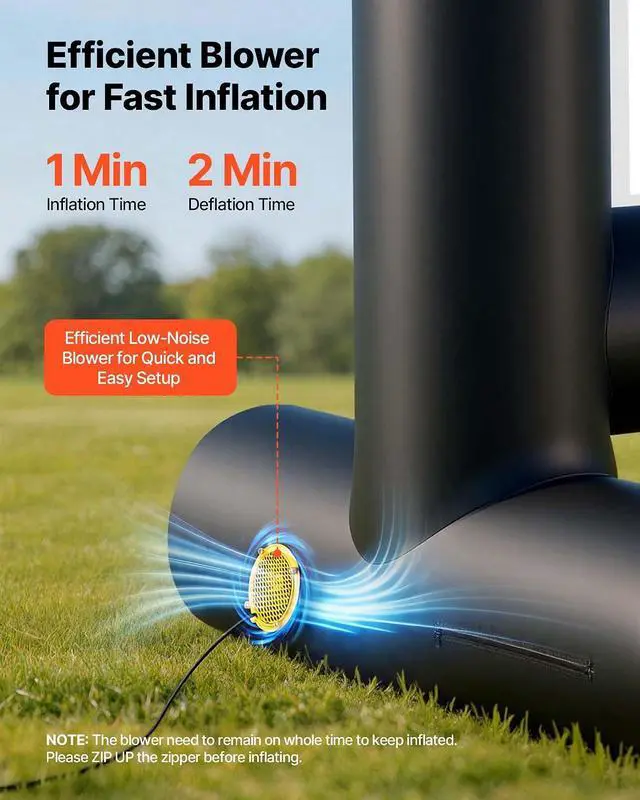 Alt view image 3 of 7 - VEVOR Inflatable Movie Screen, 14 ft Outdoor Inflatable Projection Screen with Portable Storage Bag, Front/Rear Projection, Easy Set Up, Blow Up Screen for Outdoor Backyard Movie Night, Theme Parties