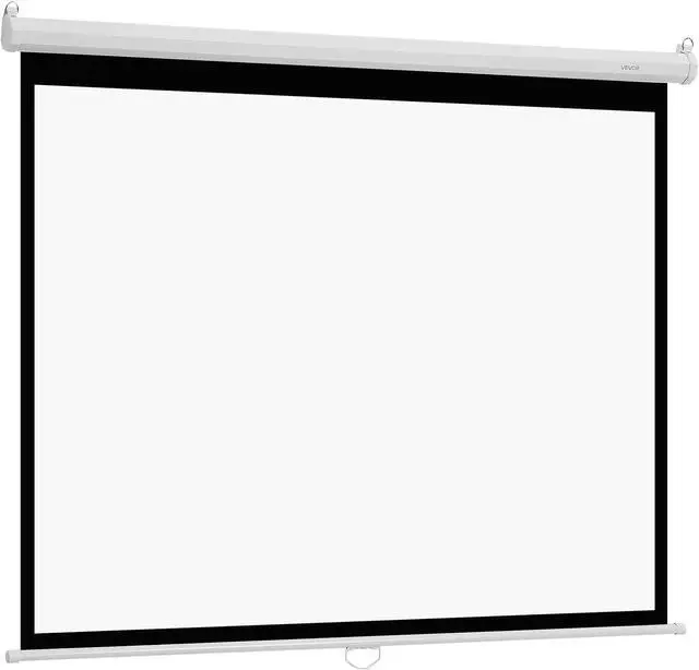 Main image of VEVOR Manual Projector Screen, 72 inch 4:3 4K 1080 HD Retractable Pull Down Projector Screen, Wall Mounted Movie Projection with Pull Rope, Portable Display Projectoin for Family Home Office Theater