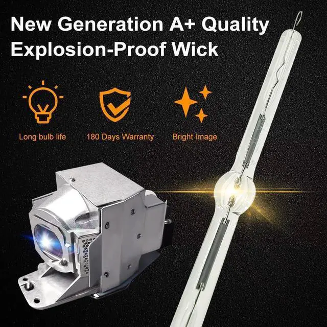 Alt view image 3 of 7 - A+ Quality W1070 Replacement 5J.J7L05.001 LCD Projector Lamp 5J.J7L05.001 Bulb with Housing Compatible with BenQ HT1075 HT1085ST W1070 W1080ST
