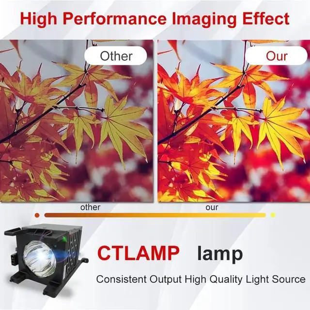Alt view image 4 of 7 - A+ Quality Y196-LMP Projector Lamp Bulb with Housing Y196-LMP Replacement Compatible with Toshiba 62HM116 62HM196 62MX196 72MX196 72HM196
