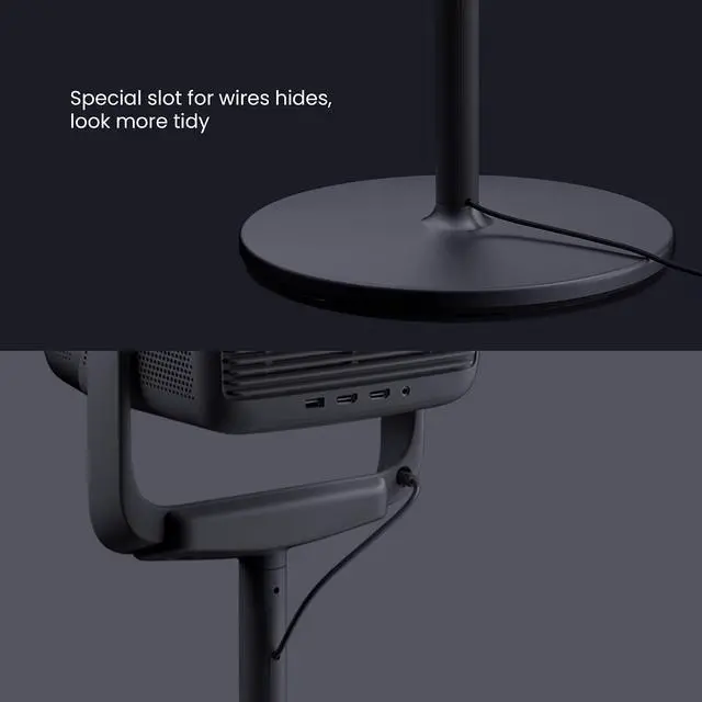 Alt view image 5 of 7 - JmGO Projector Floor Stand, Potable and Adjustable Outdoor Projector Mount for N1S Ultimate/N1S Pro/N1S Ultra/N1 Ultra/N1 Pro