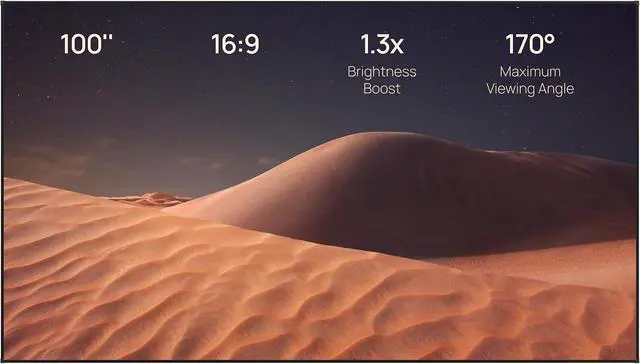 Main image of XGIMI 100'' Fixed Frame Projector Screen 16:9 HD for Home Theater Cinema Business PresentationsLightweightSimple InstallationUltra-Thin Design