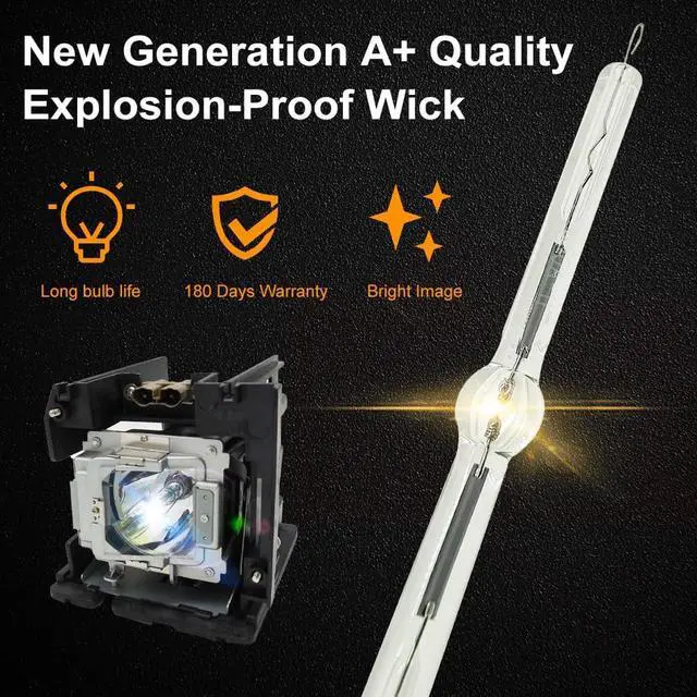 Alt view image 4 of 7 - A+ Quality 5811116765-SU Professional Replacement Projector Lamp 5811116765-SU Bulb with Housing Compatible with VIVITEK D-4500 D-5000 D-5060 D-5180HD D-5185HD D-5280U D-5280HD