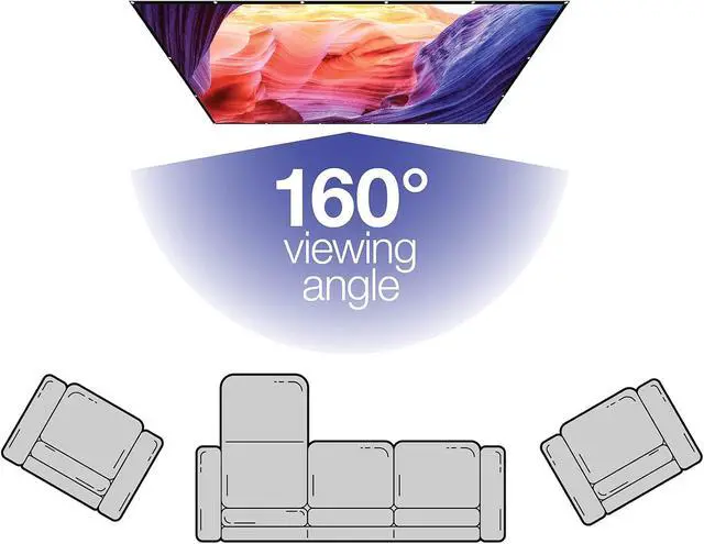 Alt view image 4 of 4 - GPX 130 in. Indoor/Outdoor Soft Projection Screen, Folds for Travel, PJS130