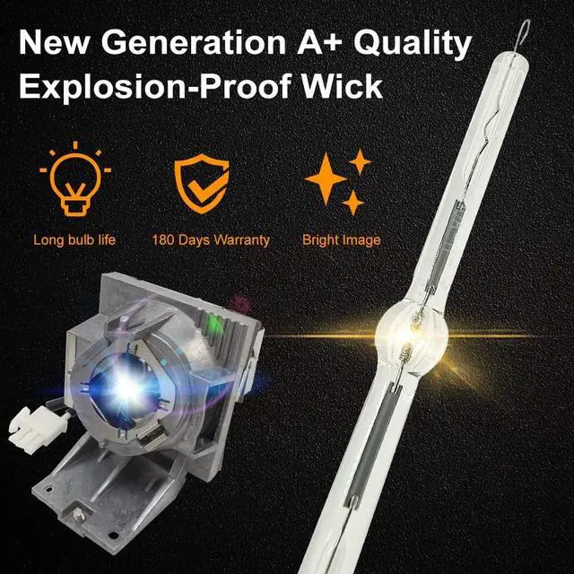Alt view image 3 of 7 - A+ Quality RLC-120 Replacement Projector Lamp Bulb with Housing Compatible with Viewsonic PG706WU PG706HD
