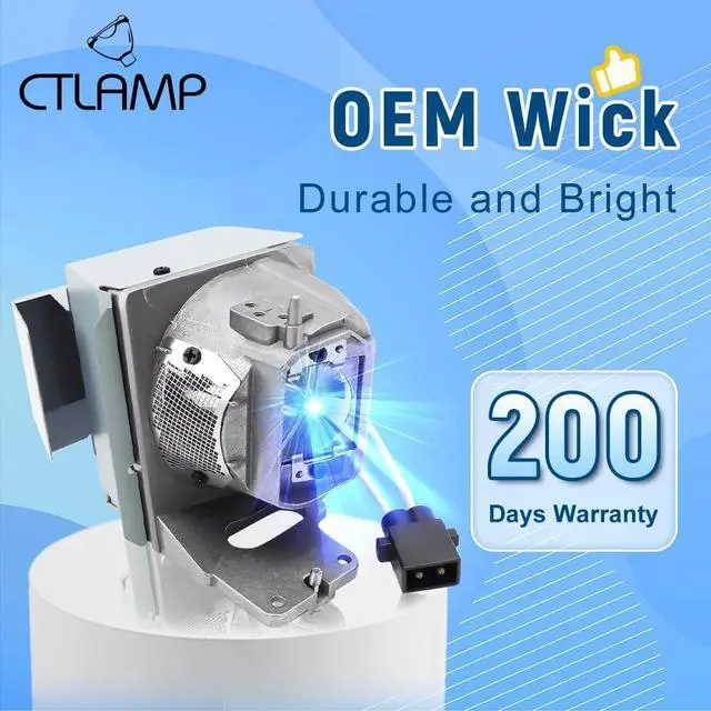 Alt view image 2 of 7 - Original BL-FP240G / SP.7AZ01GC01 OEM Replacement Projector Lamp Bulb with Housing Compatible with Optoma DH350 EH334 EH335 EH336 EH337 HD143X HD144X HD243X HD270e HD27Be HD27e WU334 WU335
