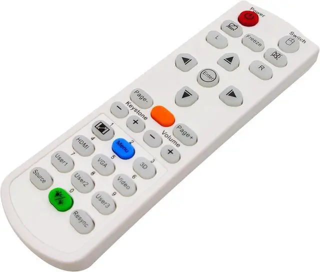 Alt view image 2 of 5 - BR-5011L Projector Remote Control for Optoma EH460ST, EH465, EH470, GT5600, W460, W461, WU465, WU470, X460, ZH507