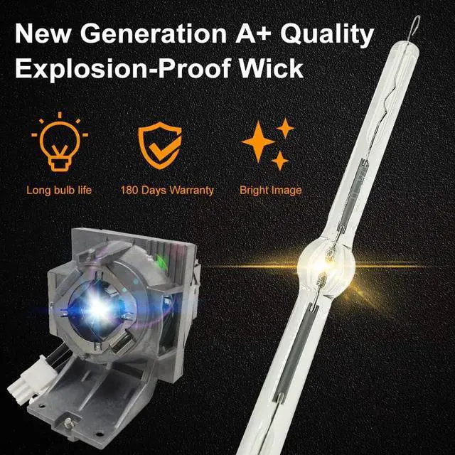 Alt view image 3 of 7 - A+ Quality RLC-123 Replacement Projector Lamp Bulb with Housing Compatible with VIEWSONIC PX703HD PX701HDP PX703HDH PJD5123