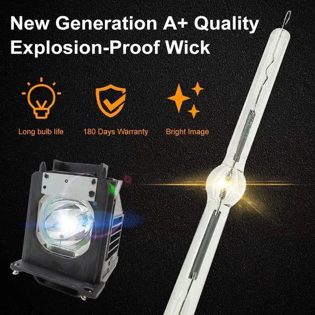 Alt view image 3 of 7 - A+ Quality 915P061010 Replacement Projector Lamp Bulb with Housing Compatible with Mitsubishi WD-73833 WD-73734 WD-73733 WD-65833 WD-57833 WD-57733 WD-57734 WD-65733 WD-65734 WD-C657 WD-Y577
