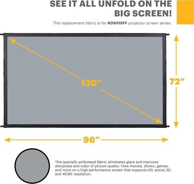 Alt view image 2 of 6 - KODAK 120 Replacement Dual Projector Screen