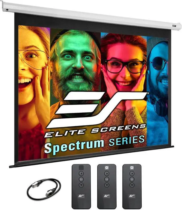 Main image of Elite Screens Spectrum RC 1 Remote KIT, 100-INCH Diag 4:3, Motorized Projection Screen Movie Home Theater 4K/8K Ultra HD Ready, ELECTRIC100V2