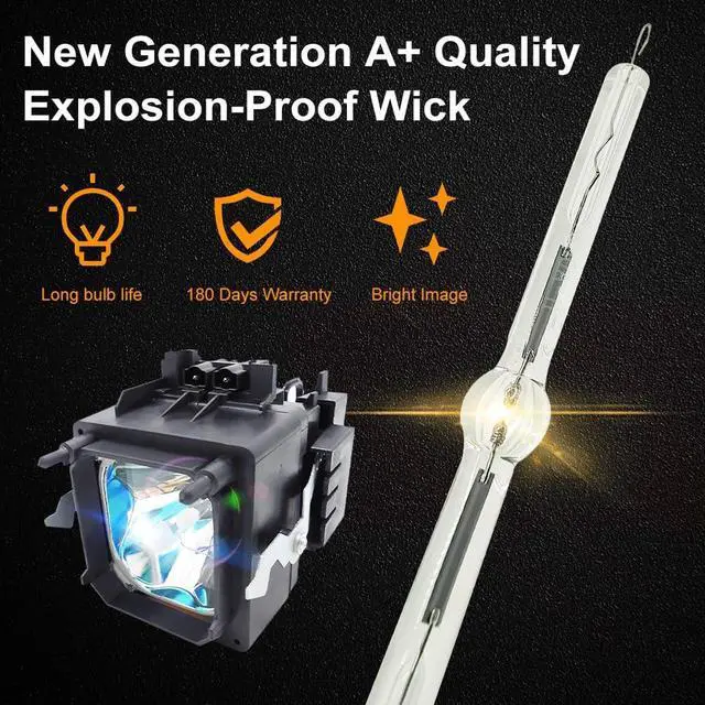 Alt view image 3 of 7 - A+ Quality XL-5100 / F93087600 Professional Lamp Bulb with Housing Compatible with Sony KS-50R200A KS-60R200A KDS-60R2000 KDF-50R1000 KDS-R50XBR1 KDS-R60XBR1