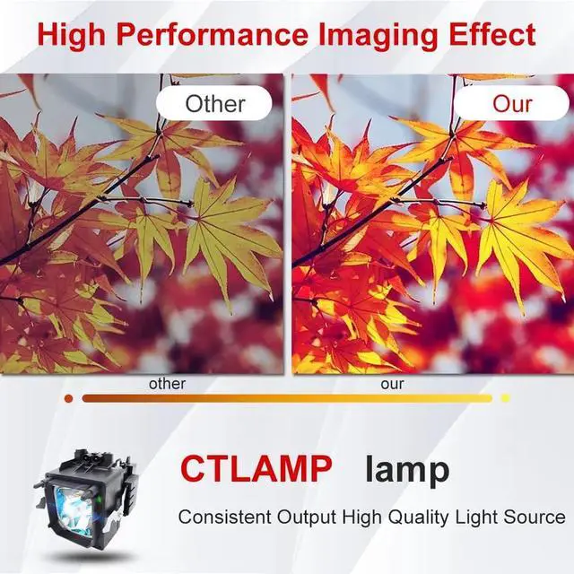 Alt view image 4 of 7 - A+ Quality XL-5100 / F93087600 Professional Lamp Bulb with Housing Compatible with Sony KS-50R200A KS-60R200A KDS-60R2000 KDF-50R1000 KDS-R50XBR1 KDS-R60XBR1