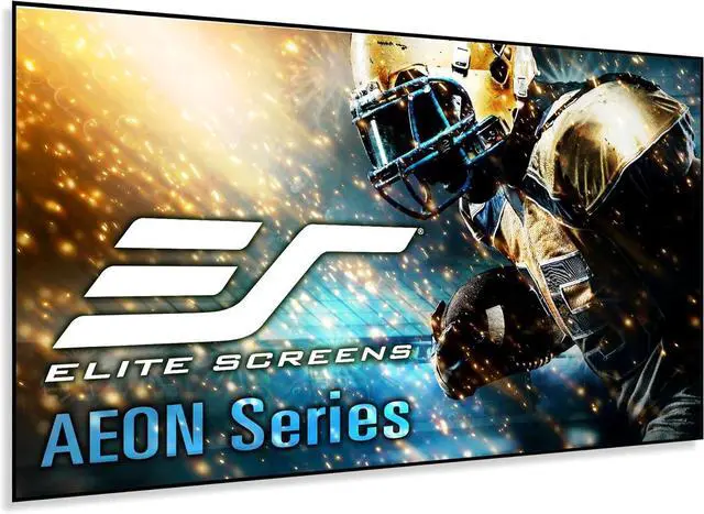 Main image of Elite Screens Aeon CineGrey 3D, 100" Fixed Frame CLR/ALR Projector Screen 16:9, Standard Throw Projection, Edge Free Ceiling & Ambient Light Rejecting, Wall-Mounted, for Movie Home Theater, AR100DHD3