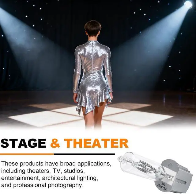 Alt view image 4 of 6 - HPL 750/120/X Halogen Lamp Bulbs 10 Pack, 54611 750W 120V T6 Stage Lights