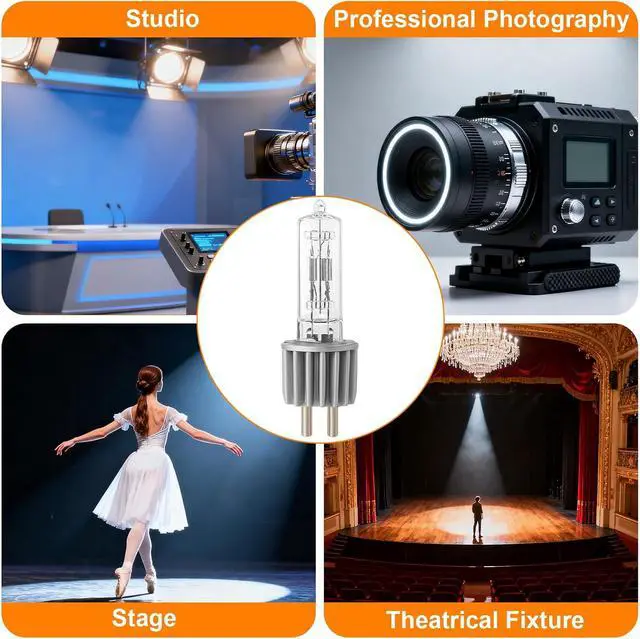 Alt view image 6 of 6 - HPL 750/120/X Halogen Lamp Bulbs 10 Pack, 54611 750W 120V T6 Stage Lights