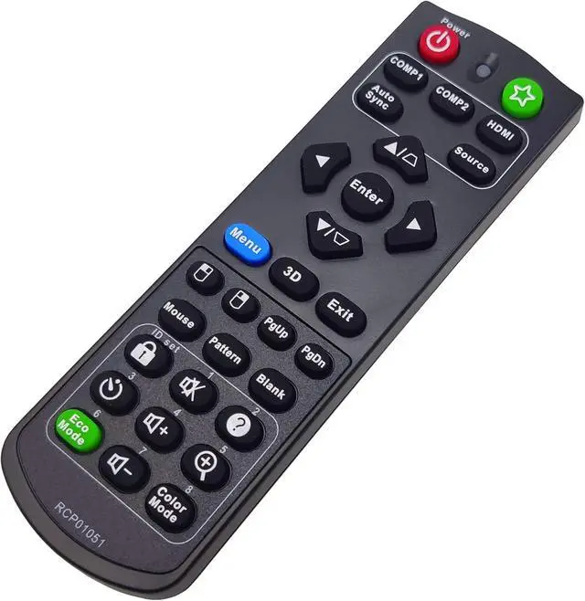Alt view image 2 of 5 - A-00009810 Projector Remote Control for ViewSonic PJD7828HDL, PJD7831HDL, PJD7836HDL, PRO7827HD