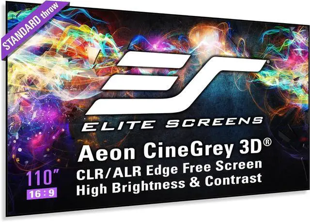 Main image of Elite Screens Aeon CineGrey 3D 110" Fixed Frame Projection Screen AR110DHD3