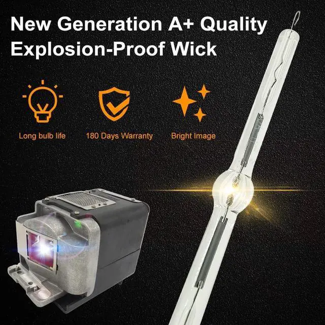 Alt view image 3 of 7 - A+ Quality VLT-HC3800LP Replacement Projector Lamp Bulb with Housing Compatible with Mitsubishi HC3200 HC3200U HC3800 HC3800U HC3900 HC4000