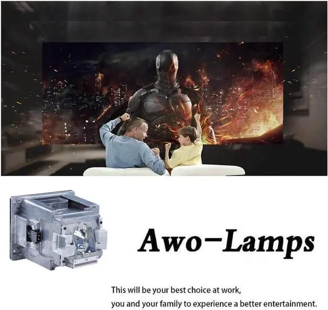 Alt view image 3 of 7 - AWO 003-004808-01 / R9832774 Premium Replacement Lamp Bulb with Housing for Christie DHD600-G,DWU600-G,DWX600-G for Barco PGWU-61B,PHWU-61B,PGWX-61B,PGXG-61B Projectors