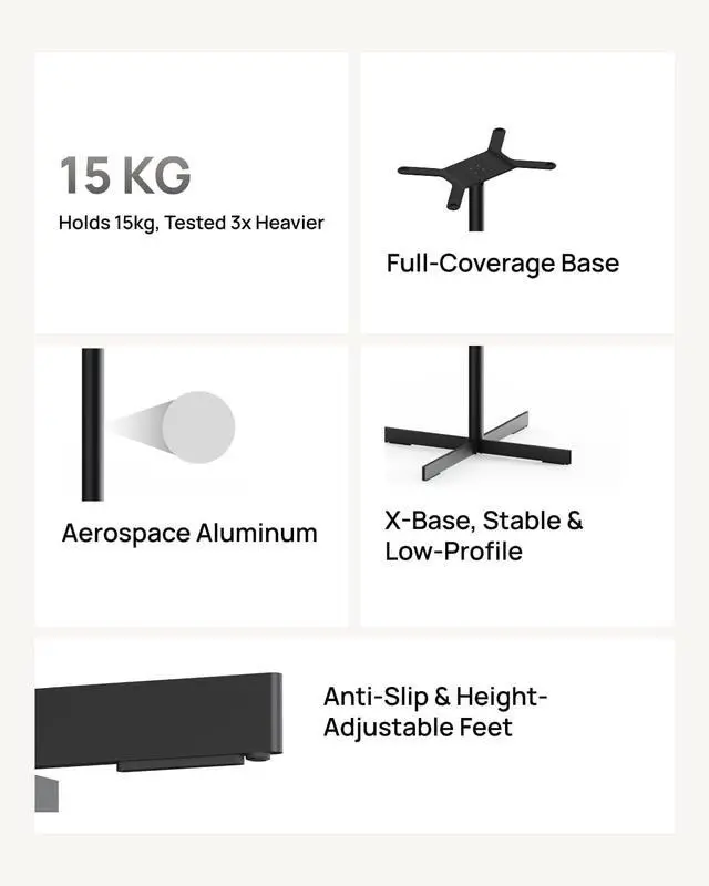 Alt view image 3 of 6 - XGIMI Titan Video Projector Floor Stand Mount