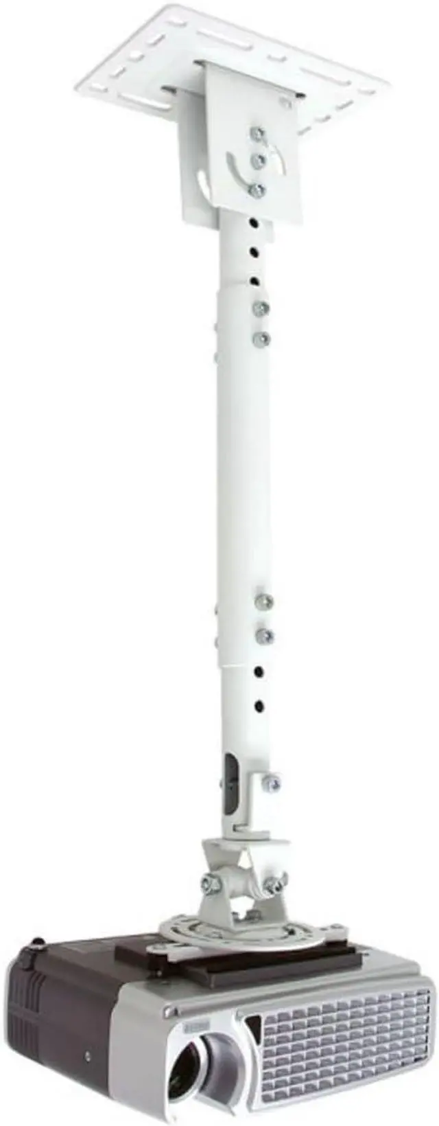 Main image of Atdec TH-WH-PJ-CM Height Adjustable Ceiling Projector Mount for Displays up to 33-Pound, White