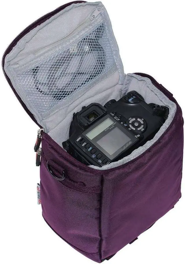 Alt view image 3 of 5 - Navitech Purple Protective Portable Projector Carrying Case and Travel Bag Compatible With DeepLee DP36 LED LCD Mini Projector, 120" Home Theater Video Projector