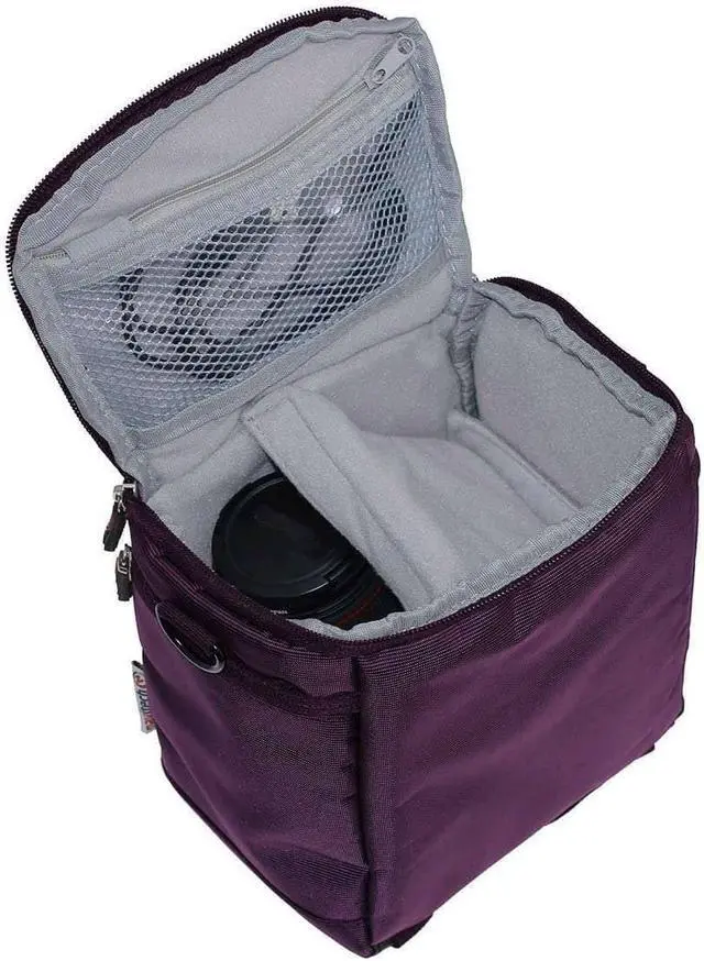 Alt view image 4 of 5 - Navitech Purple Protective Portable Projector Carrying Case and Travel Bag Compatible With DeepLee DP36 LED LCD Mini Projector, 120" Home Theater Video Projector