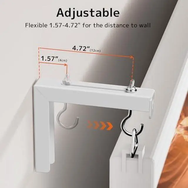 Alt view image 7 of 7 - PUTORSEN Universal Projector Stand(1/4" Screw, holds 11 lbs) & Screen Mount L-Brackets(6", holds 66 lbs) Bundle