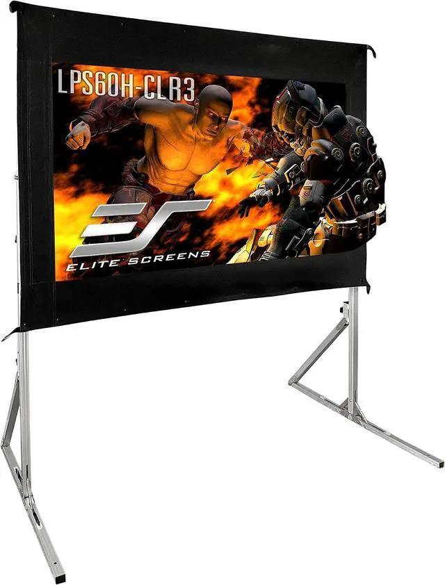 Main image of Elite Screens 60-Inch UST Portable Projector Screen with Stand, Foldable and Height Adjustable, 16:9 4K ALR Screen for Ultra Short Throw Projectors, Indoor Home Theater Movie Screen- LPS60H-CLR3