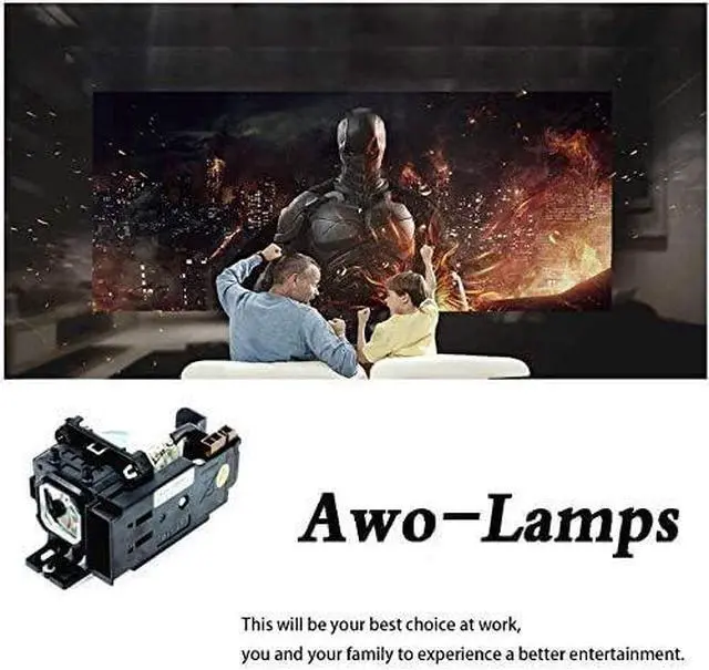 Alt view image 2 of 5 - AWO VT80LP Replacement Lamp Bulb with Housing for NEC VT48 VT49 VT57 VT58 VT58BE VT59 Projectors