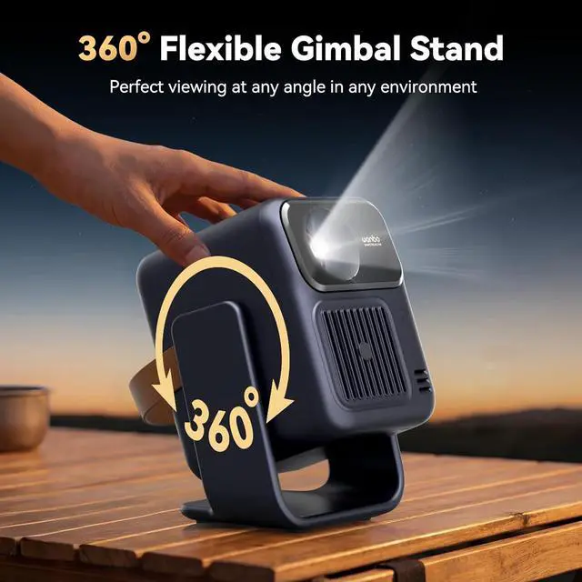 Alt view image 6 of 7 - Wanbo ToGo Pro Portable Outdoor Projector, Ultra - long 3.5 hrs Battery
