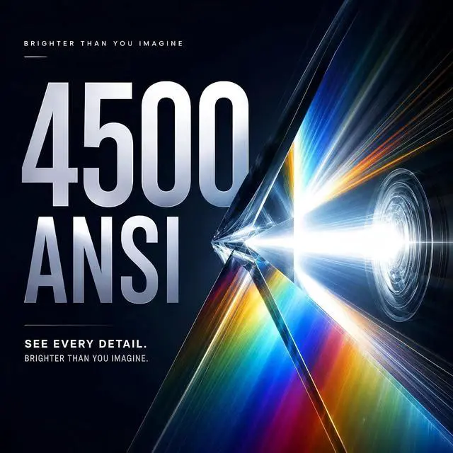 Alt view image 2 of 7 - Now with Netflix & 4500 ANSISmart 4K Projector with WiFi and Bluetooth, Auto Focus & Keystone Portable Outdoor Projector, AuKing Home Theater Proyector with Adjustable Stand(Grey)