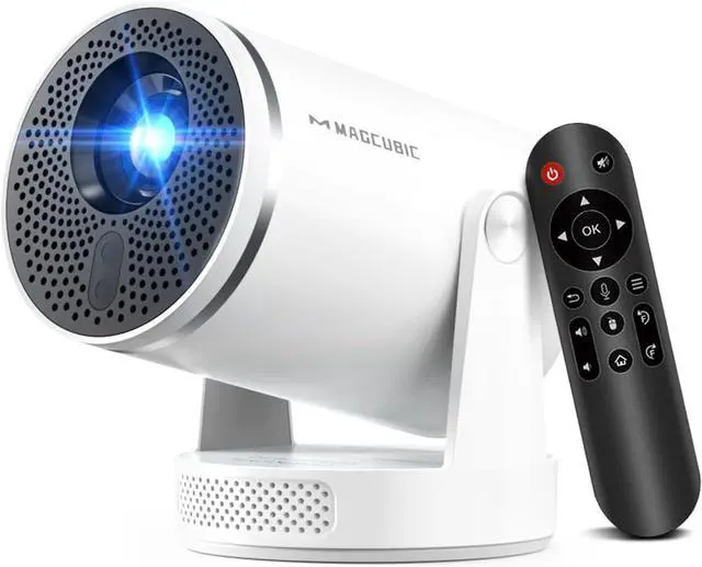 Main image of Mini Projector with Wifi 6 and Bluetooth 5.4, Smart Portable Projector 4K Support, Android 14 & 400 ANSI, Auto Focus & Keystone, 1080P Small Proyector Magcubic HY320Pro for Bedroom, Movie, Outdoor