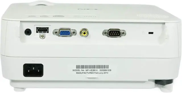 Alt view image 3 of 7 - NEC, EOL, Suggested Replacement Model is The NP-VE303X, XGA, DLP, 2800 Lumen, 30