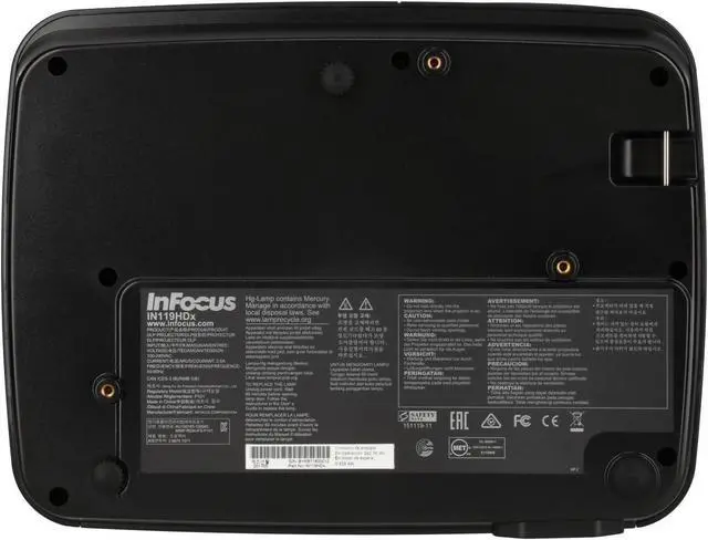 Alt view image 2 of 7 - InFocus IN119HDx 1080p DLP Business Projector, HDMI, 3200 Lumens, 15000:1 Contrast Ratio