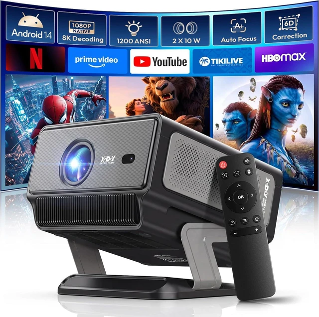 Main image of Gimbal A8 Smart Projector with WiFi & Bluetooth, Built-in Apps