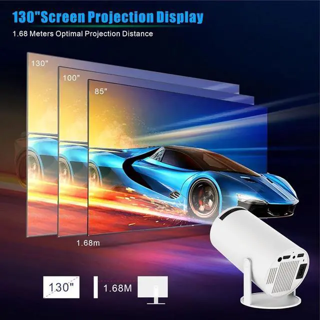 Alt view image 7 of 7 - CineMaster Pro - 4K Smart Projector Original - New & Improved 2026 (White+Game)
